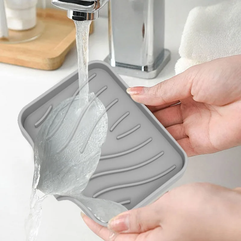 1 Pc Self Draining Soap Dish, Soap Saver, Waterfall Drainer Soap Holder for Bathroom, Extend Soap Life, Keep Soap Bars Dry Clean