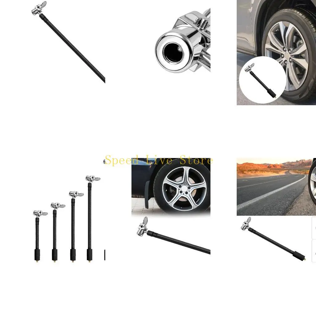 

547C Пресс для большого пальца Воздушные патроны Адаптеры Резьба 6 мм Быстрое соединение Накачка шин Универсальные клапаны для