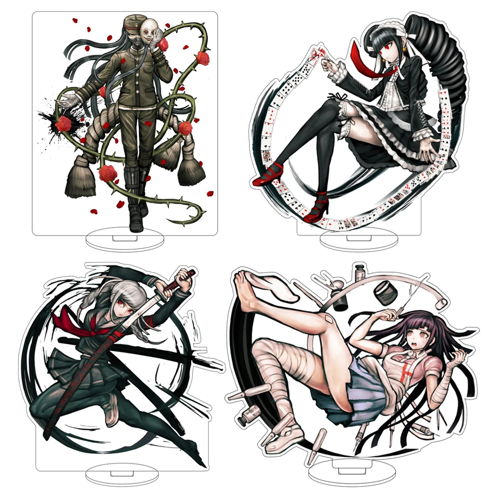 

16CM Anime Game Danganronpa Komaeda Nagito Hinata Hajime Sonia Nevermind Naegi Makoto Monokuma Cos Acrylic Figure Stand Ornament