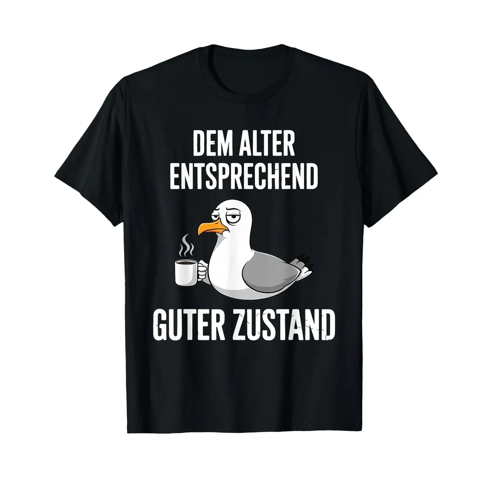 T Shirt with German Text Dem Alter Entsprechend Guter Zustand vintage Washed homme graphic Soft Stretched Breathable fashion