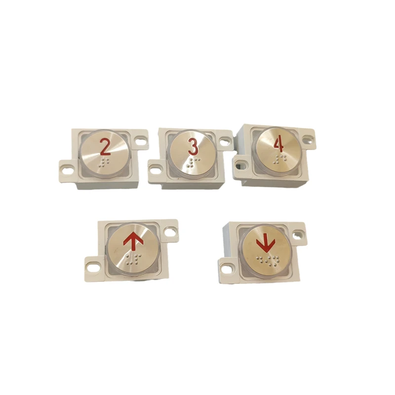 JA-5*4 JA-54 Elevator Push Button with Braille Red Light DC24V Lift Accessories
