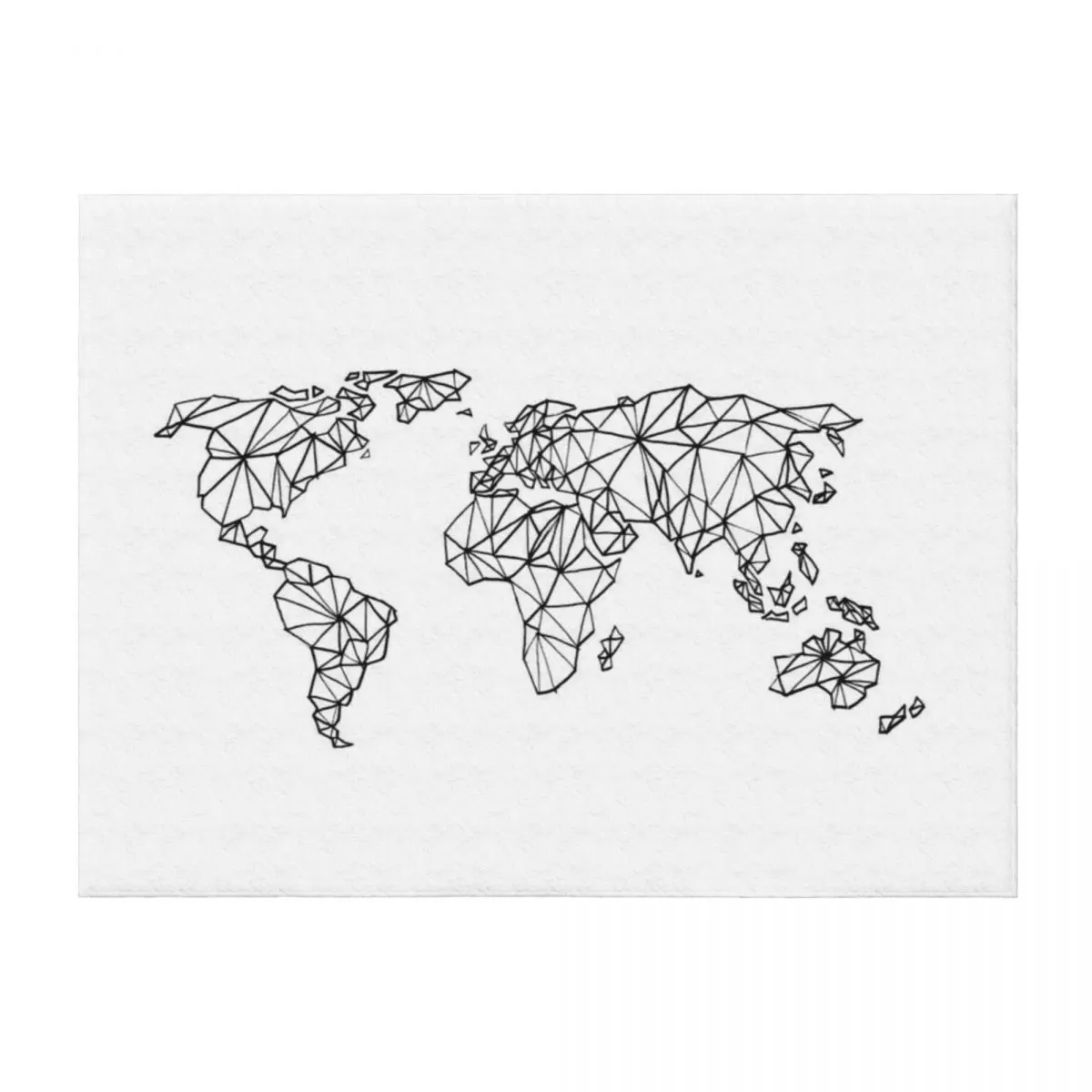

Geometric Map Throw Blanket Decorative Sofas Beach Blankets For Bed Shaggy Blankets