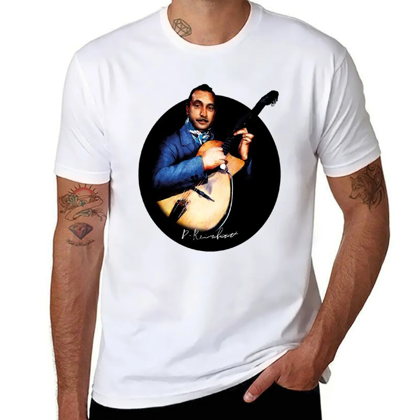 

Django Reinhardt Jazz T-Shirt man graphic t shirt t shirts with prints T-Shirt