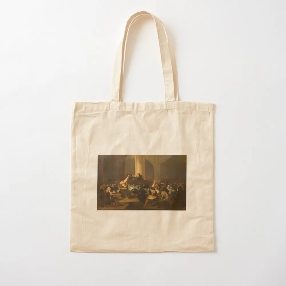 Escena de Inquisici?3n by Francisco de Goya (1808-1812) Tote Bag canvas tote hand bag Candy bags eco pack