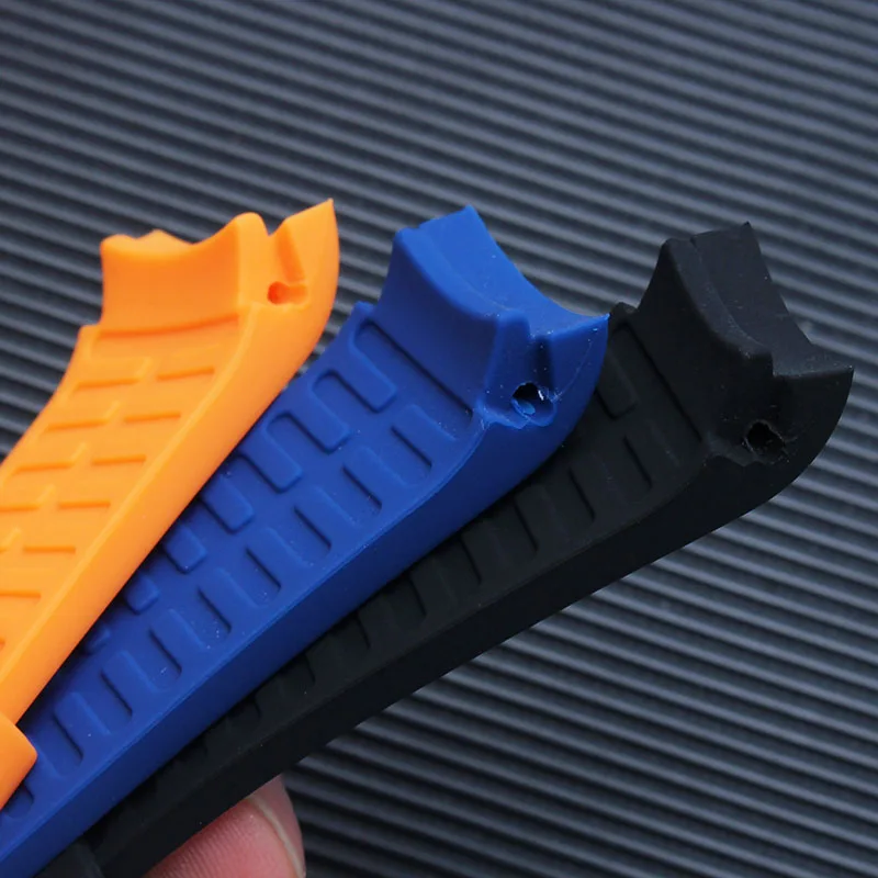 Cinturino per orologio in silicone con estremità curva Bracciale universale con arco a gomito Bracciale in gomma 20mm 22mm Orologi da uomo da donna Accessori2027