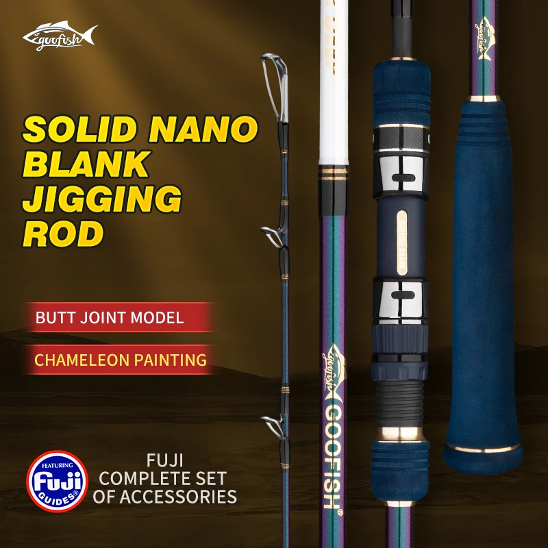 Imagem -02 - Goofish®monstro Deep213cm Comprimento Pe47 Gabarito 200-700g Japão Fuji Sólido Nano Jigging Haste