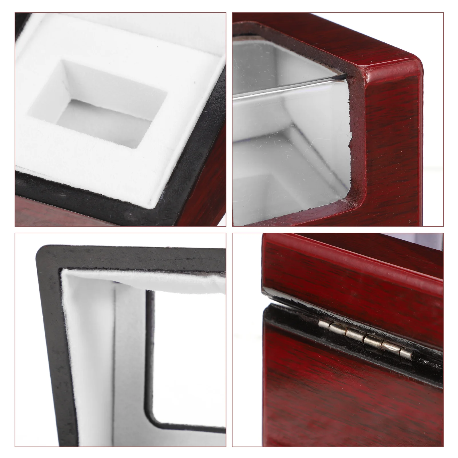 

Rings Earrings Jewelry Case Household Organizer Bracelets Storage Wood Decorative Travel Portable Protective Display Box Sturdy