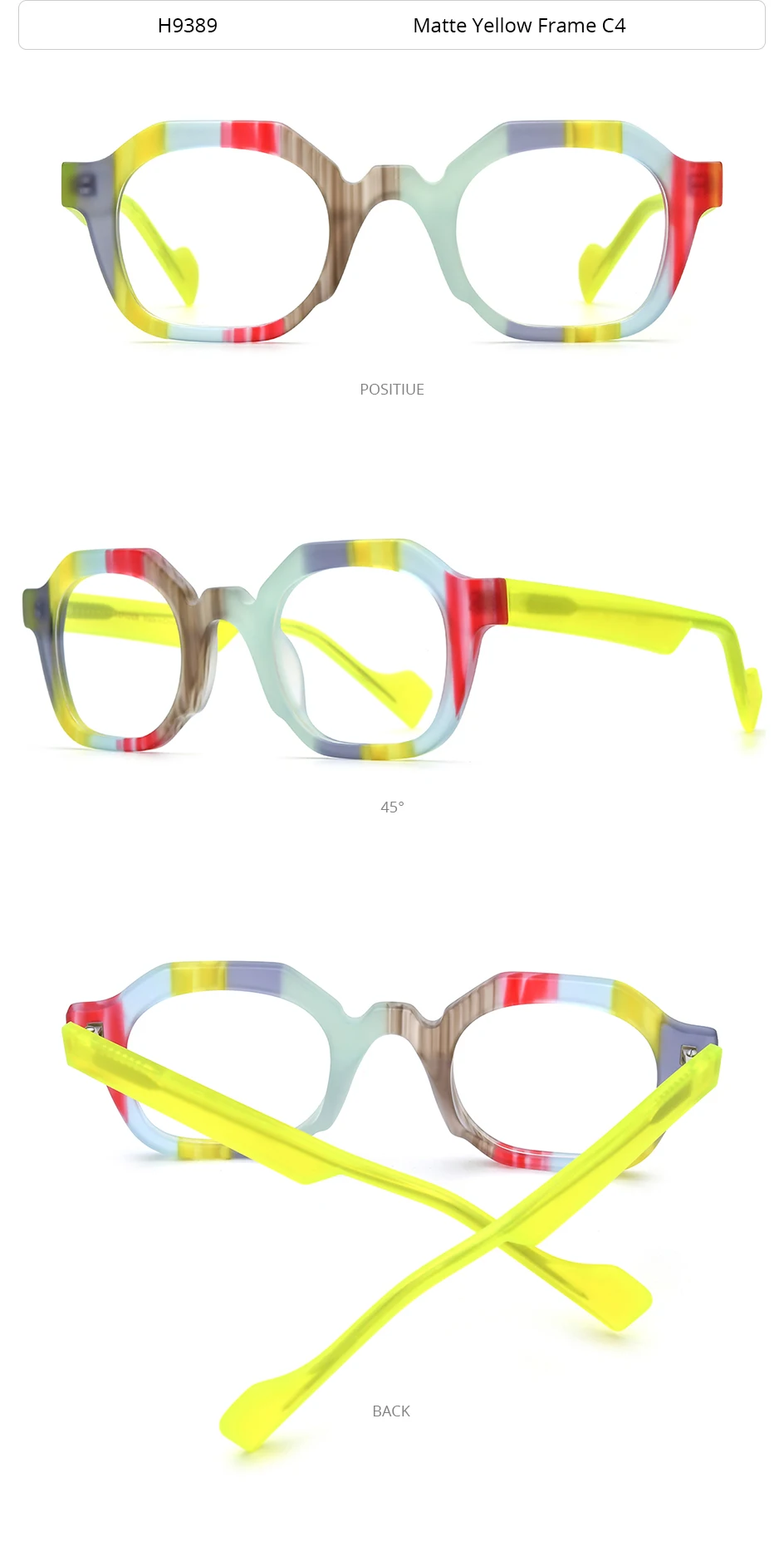 HEPIDEM Acetat Brille Männer Marke Designer Oversize Große Größe Brillen Rahmen Japanische Handgemachte Brille Männer Dicke Brillen 9374 – Detail 10