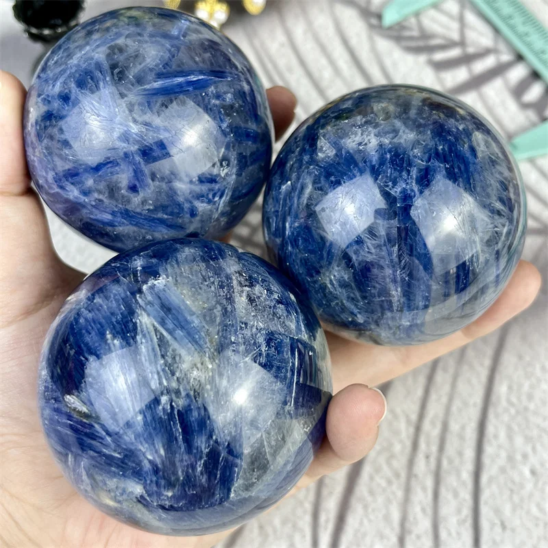 Wholesale High Quality Crystal Balls Crystal Healing Stones Sphere Kyanite Sphere For Decoration