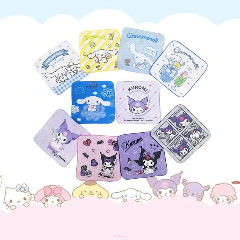 

Kawaii My Melody Cinnamoroll Keroppi Child Handkerchief Baby Bibs Comfortable Soft Anime Figure Cute Festival Gift