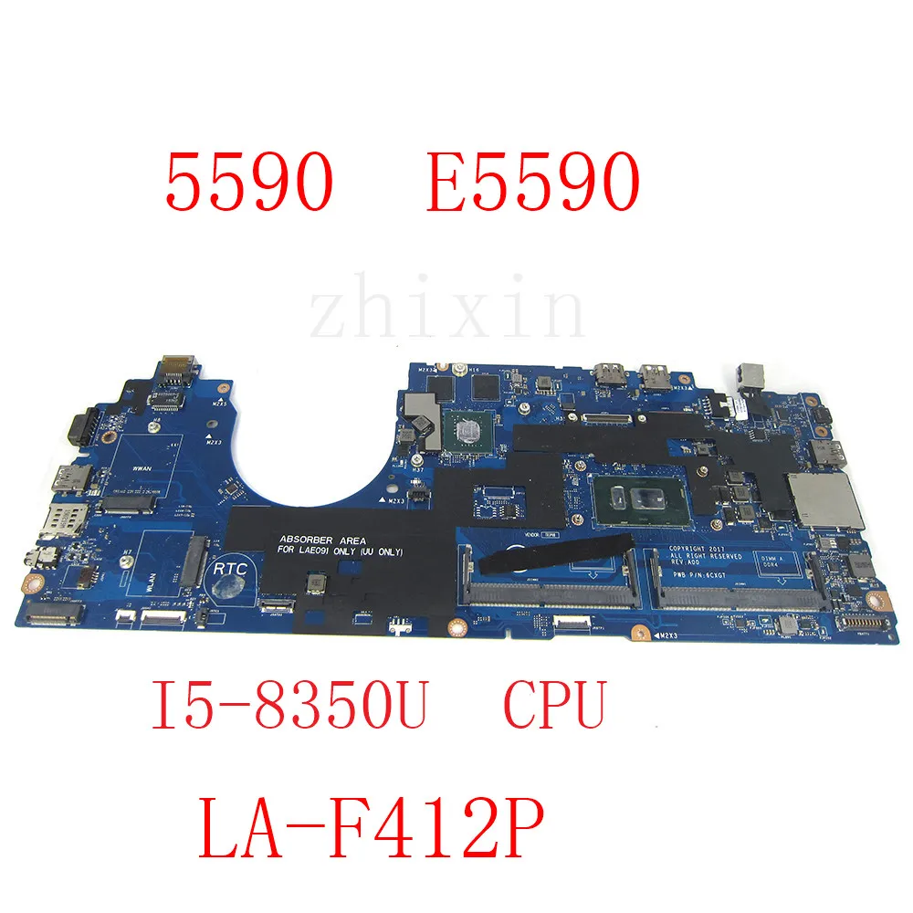 For DELL Latitude 5590 E5590 Laptop Motherboard With i5-8350U MX130 2G-GPU DDM80 LA-F412P MB CN-05HJC9 CN-0P50J0 full Work