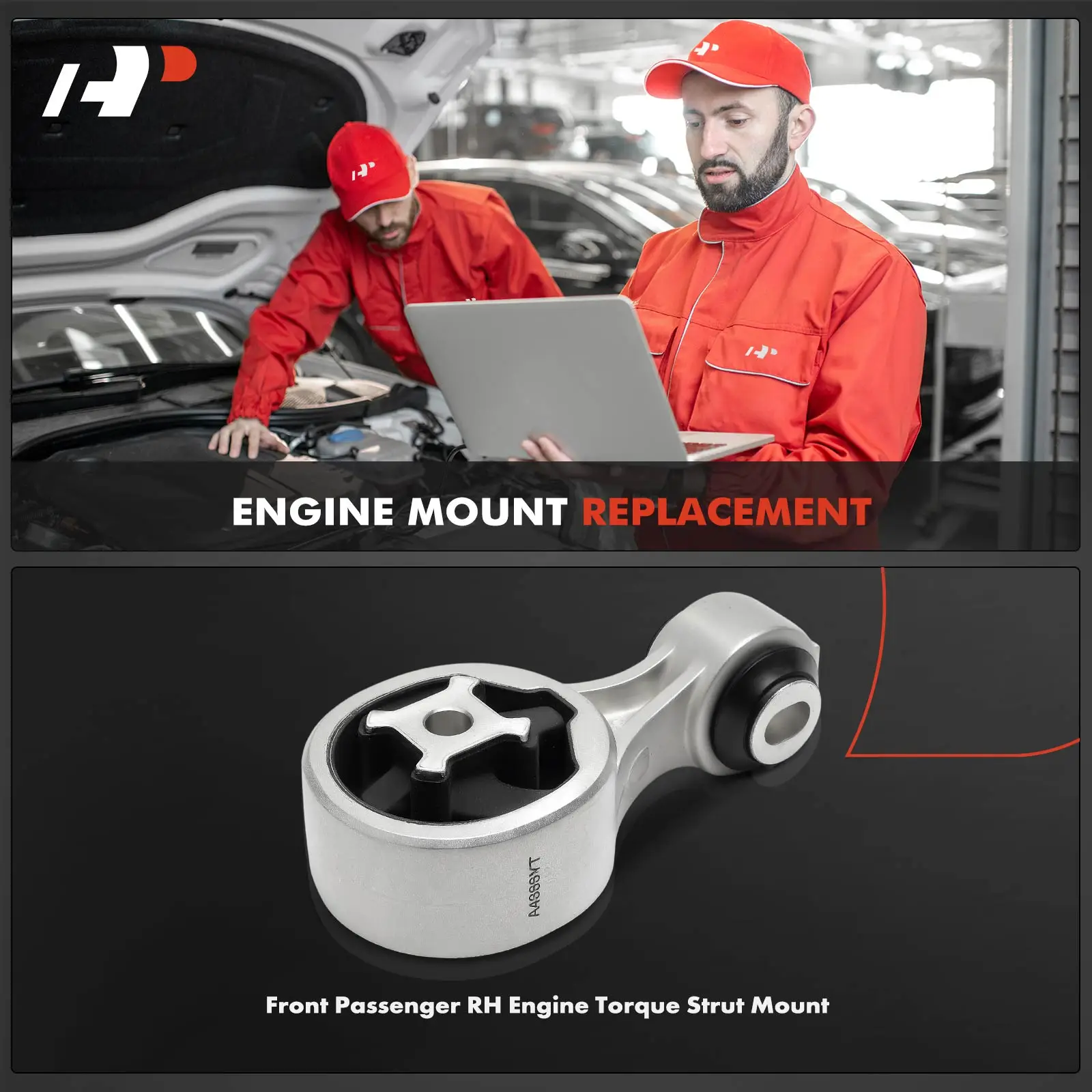 A-Premium Front Passenger RH Engine Torque Strut Mount for Nissan Rogue 2014-2020