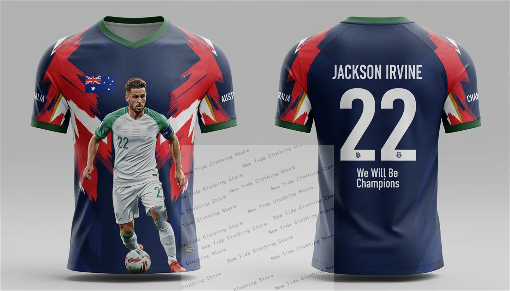 Australia 2026 Football Soccer Jersey And T-Shirt For Men Fans - Fan Style Gear Collection Show Your Support Now 1