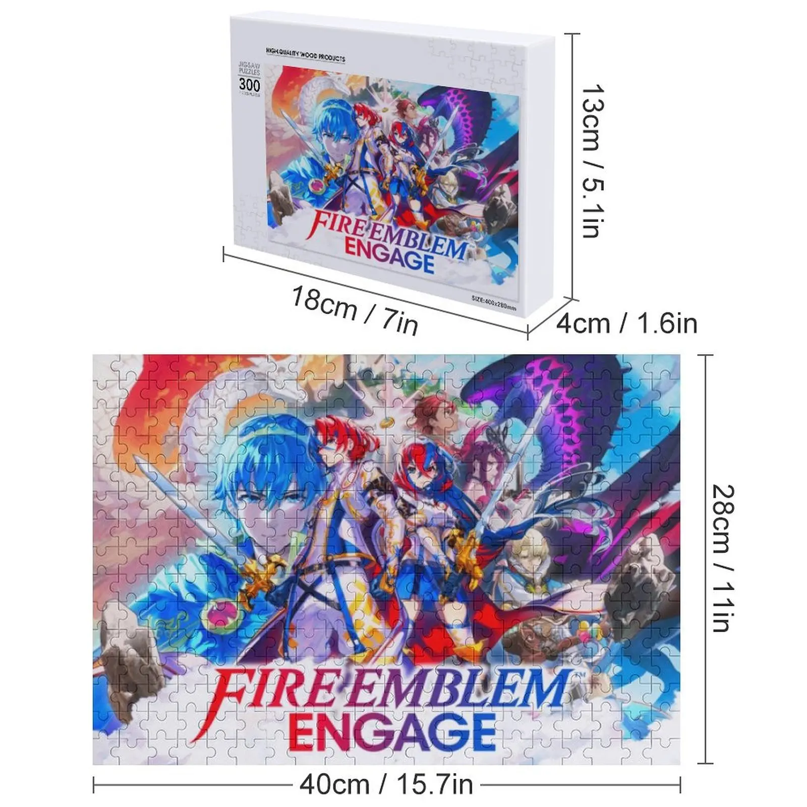 Times Of Game Fire Emblem Engage Jigsaw Puzzle Nome personalizzato Giocattolo per bambini Legno Adulti Regali personalizzati per bambini Puzzle