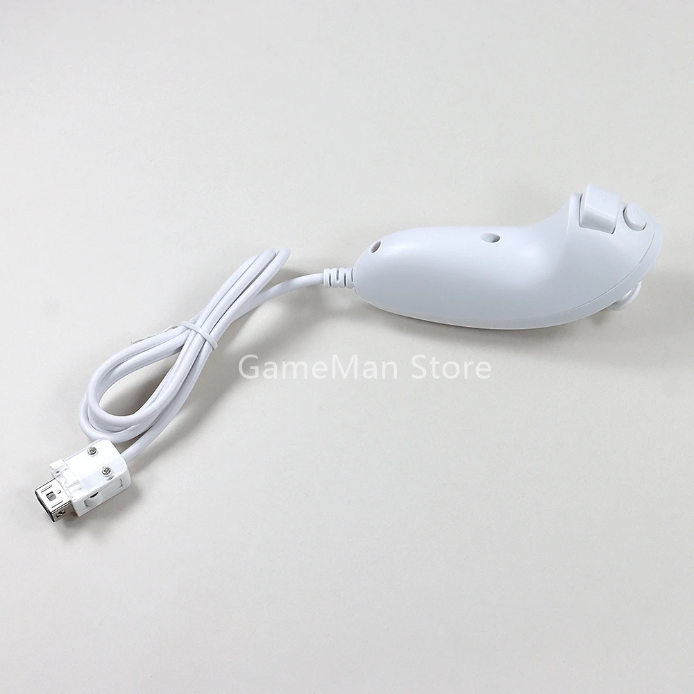 10pcs Left & Right Game Controller For Wii Wired Nunchuck Hand Curved Game Handle For Wii Wireless Remote Control Gamepad ﻿
