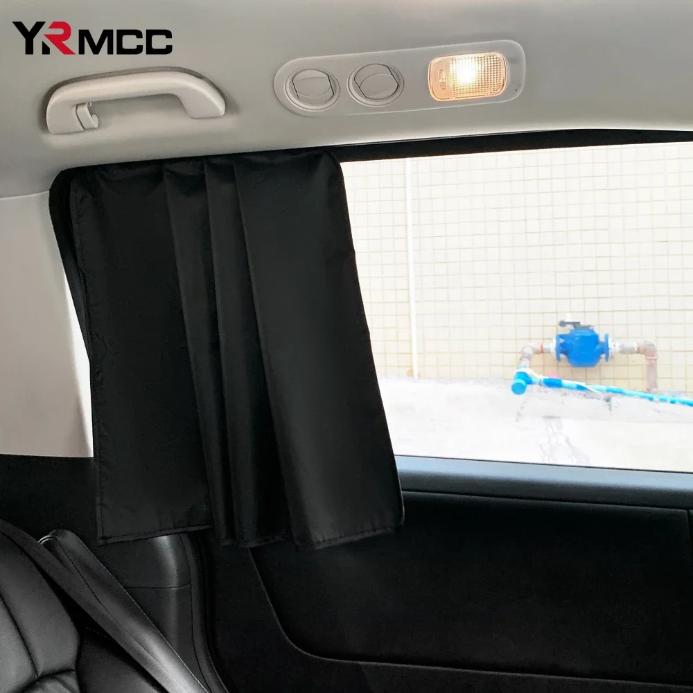 Car Window Curtain Summer UV Protection Magnetic Sunscreen Heat Insulation Blackout Sunshade SUV Glass Sunshade Car Accessories
