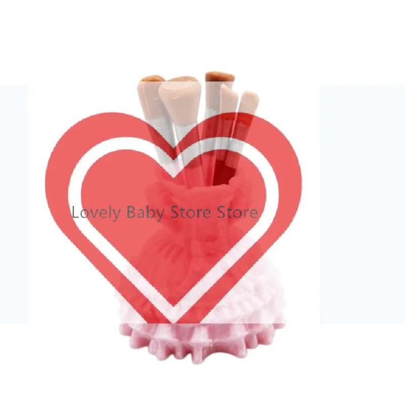 1 Set 1/12 Scale Dollhouse Miniature Simulation Dance Skirt Makeup Brush Model Scene Dressing Table Ornament For Doll Accessory