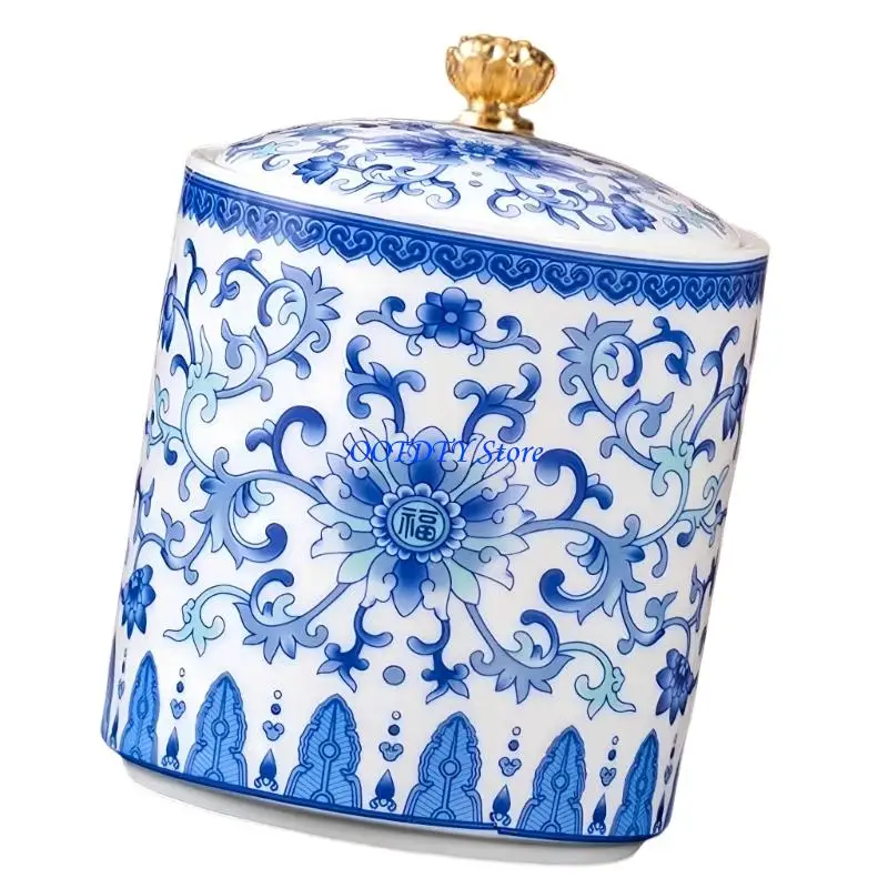 367A Sealed Ceramic Container For Tea And Salt Storage Candy Canister with Lid Multifunctional Kitchen Cooking Tool