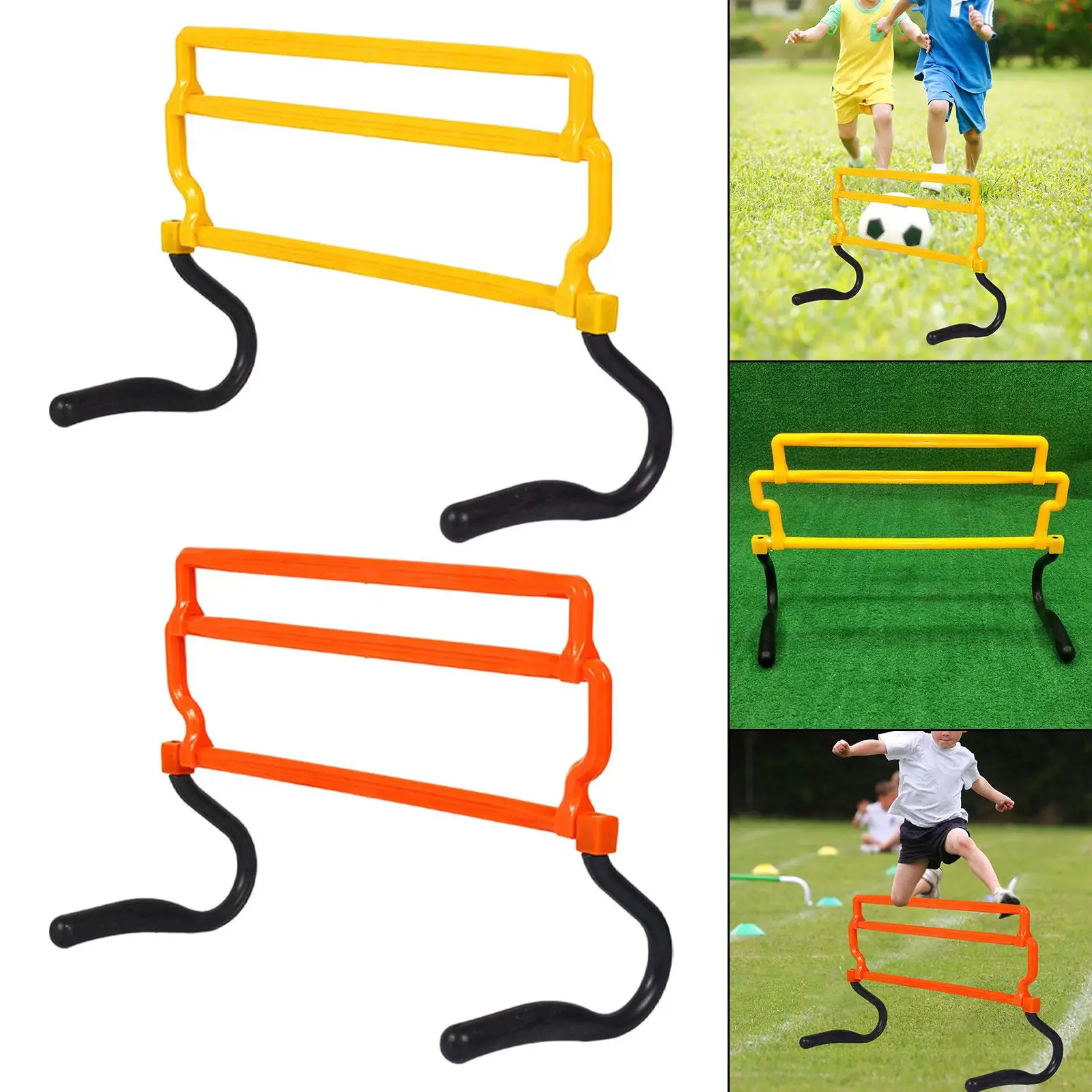 سرعة قابلة للطي وحواجز خفة الحركة، معدات تدريب كرة القدم، قابلة للتعديل #4