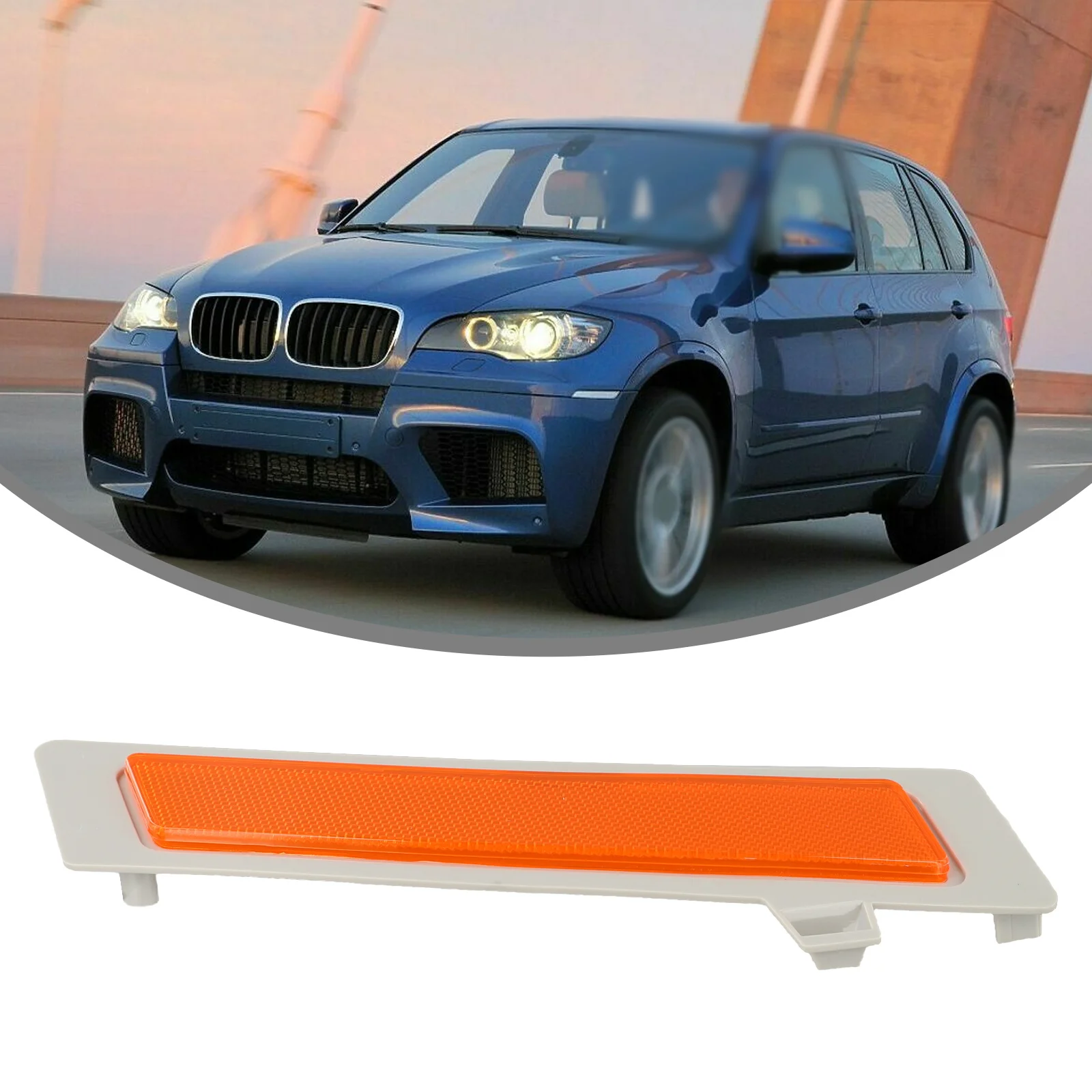 Amber Side Marker Front Bumper Marker Car Maintenance 1 Piece Included Direct Replacement Easy Installation For BMW X5 E70