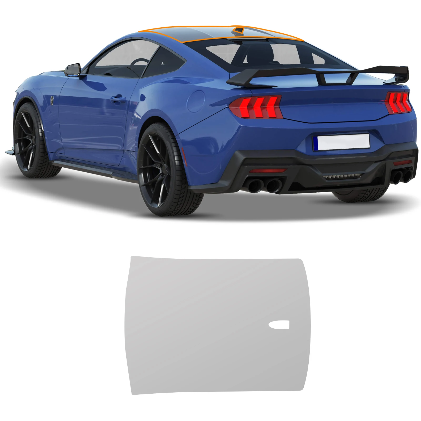 For Ford Mustang Dark Horse GT 2024-2026 Invisible Car Wrap TPU Film Protective Layer Scratch Resistant Car Parts Accessories view 6
