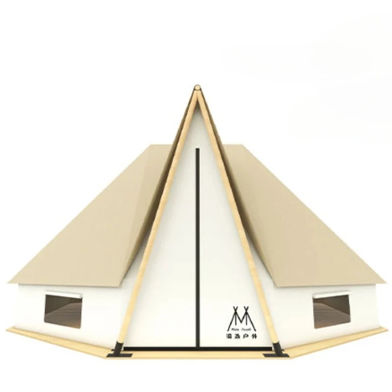 

Luxury Hotel Tent Solid Wood Structure Tent Thickened Rain-Proof Four Seasons Roof Wooden House
