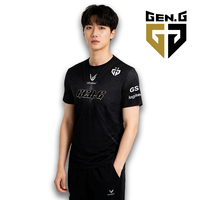 Korean Esports Team GEN.G Jersey LCK 2025 World Championship Club Training Uniform Customizable ID Fan T-shirt For Men and Women
