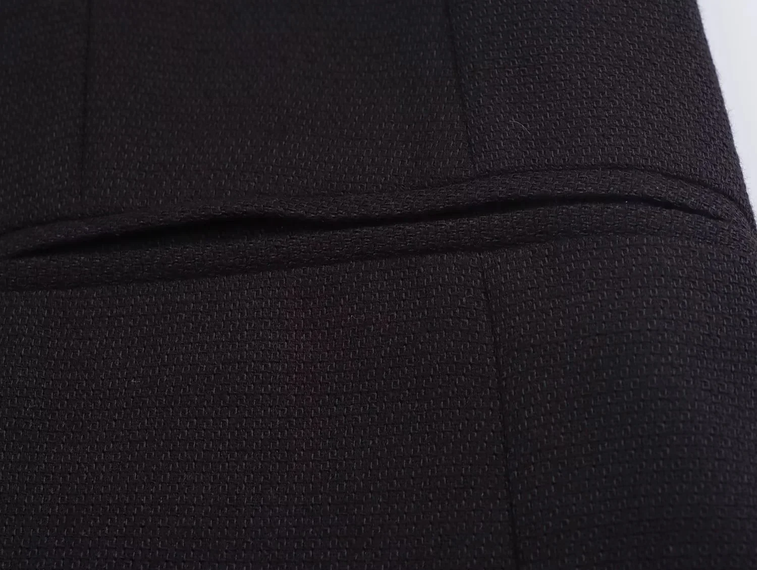 KONDALA Schwarzer Damen-Blazer mit einem Knopf und plissierten Ärmeln, Blazer, Neu, 2025, Herbst-Winter-Mode, Pendeln, Interview, lässiger Blazer