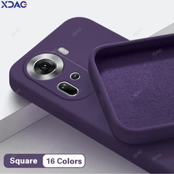 Original Basic Phone Case Cover for OPPO Reno 11 Reno11 Pro F 11Pro 11F 5G Global Simple Liquid Silicone High Qualtiy Back Shell