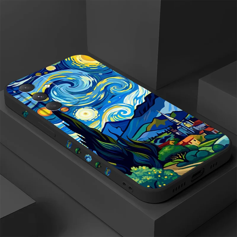 

Starry Sky Village Phone Case For Samsung Galaxy A55 A35 A25 A15 A56 A36 A26 A16 A06 A05 A05S A54 A34 A24 A14 A04 A04S A04E 4G 5