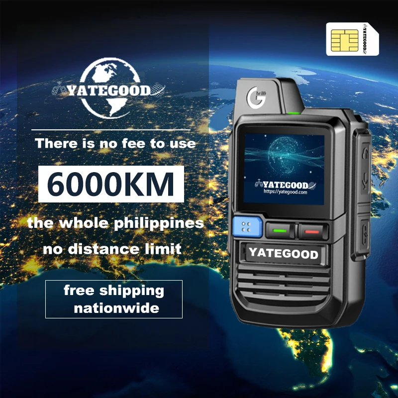 

YATEGOOD G600 Walkie Talkie Нет ограничения расстояния Домофон Длительный режим ожидания Портативный Больше 5000 км 4G 5G