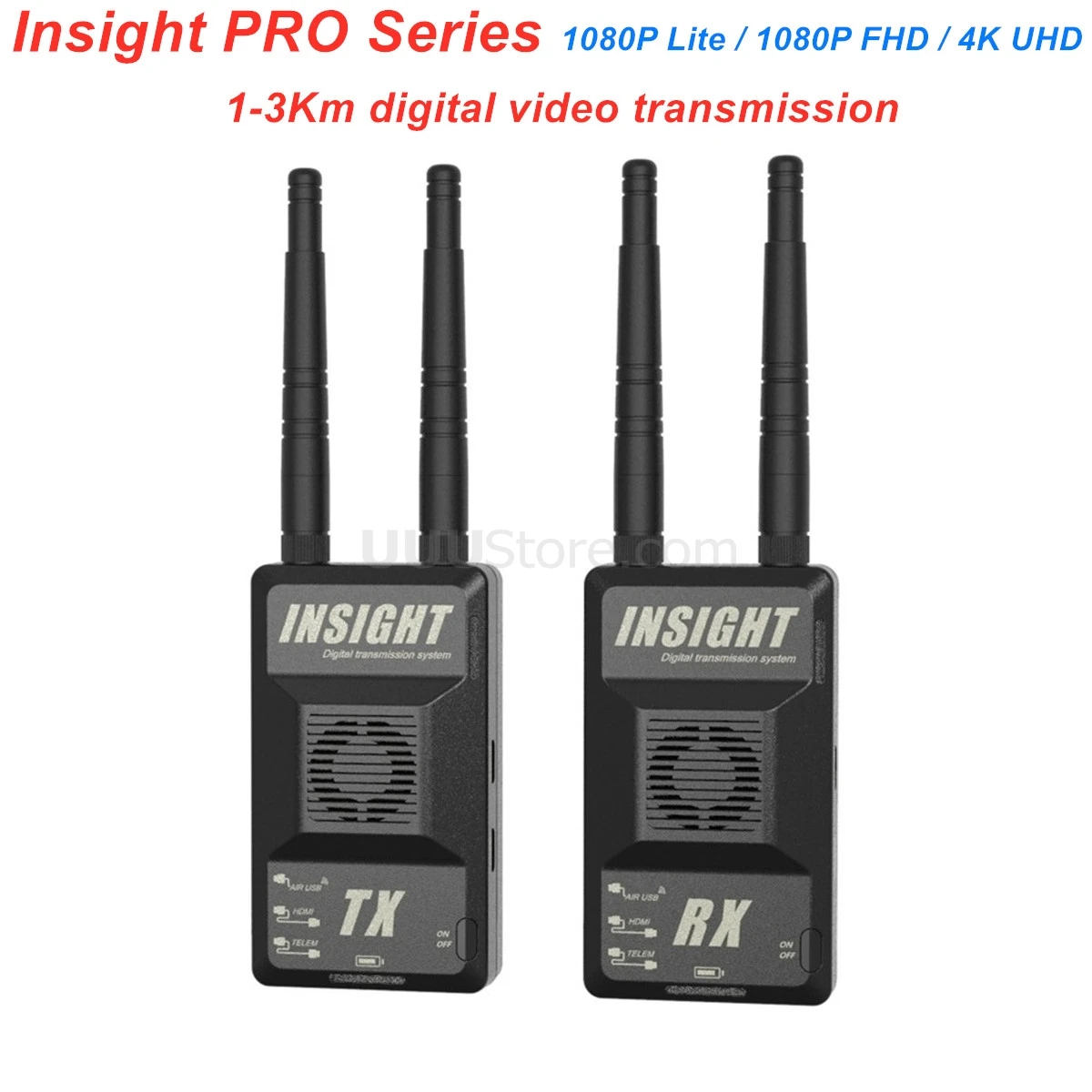 

3KM Insight PRO Series 5G Full HD HDMI Digital 1080P/4K Wireless Video Transmitter System for RC FPV Drone Quadcopter Airplane