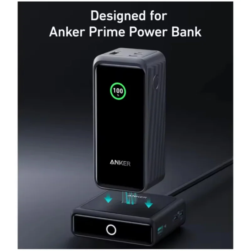 Anker 100W Charging Base Is Used For Fast Charging Of Anker Prime Power Bank, With 4 Laptop Ports And Compatibility With MacBook