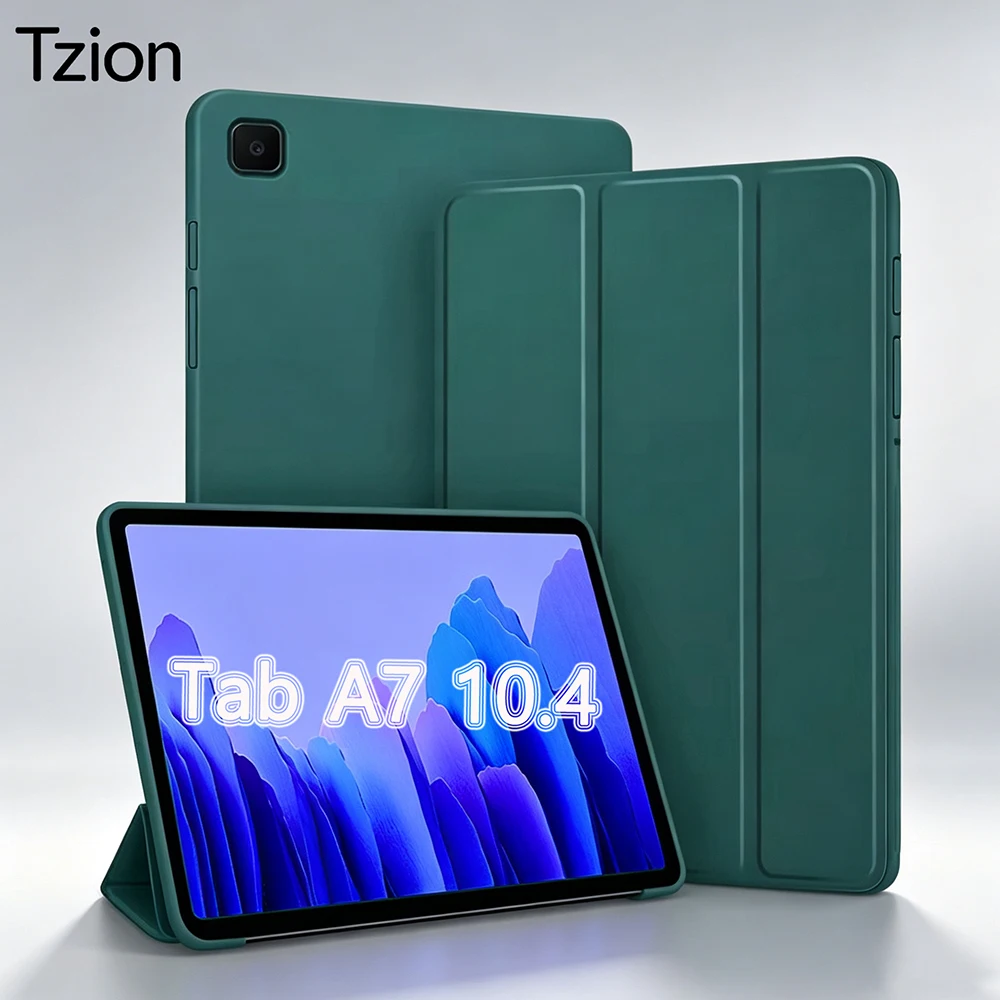 Case for Samsung Galaxy Tab A7 10.4 Inch 2022 2020 SM-T509 T500 T503 T505 T507 Stand Soft Silicone Tablet Case Shell Flip Cover
