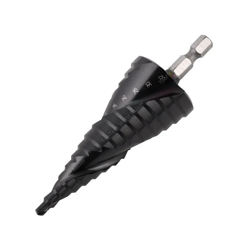 

Three-blade pagoda drill industrial grade M35 cobalt-containing stepped drill bit stainless steel special metal hole opener