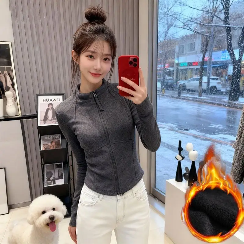 

Женское приталенное пальто на флисовой подкладке с молнией, гарантированное тепло, осенне-зимняя новинка