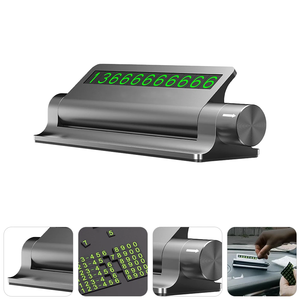 

Temporary Parking Sign Cards Phone Accessory Stainless Steel Board High Quality Durable Practical Adhesive