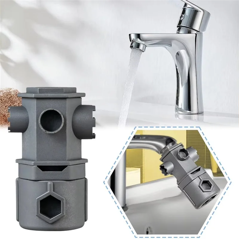 Многофункциональный гаечный ключ для смесителя, кухонная мойка, специальное устройство для ослабления, насадка для выхода воды, универсальная разборка-BAAQ