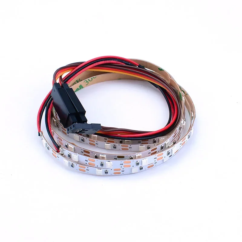 RC Car Chassis LED Lights Bar Lamp Strip for 1/10 Traxxas Crawler TRX4 Defender Axial SCX10 90046 Rustler RC4WD FMS YIKONG 40083