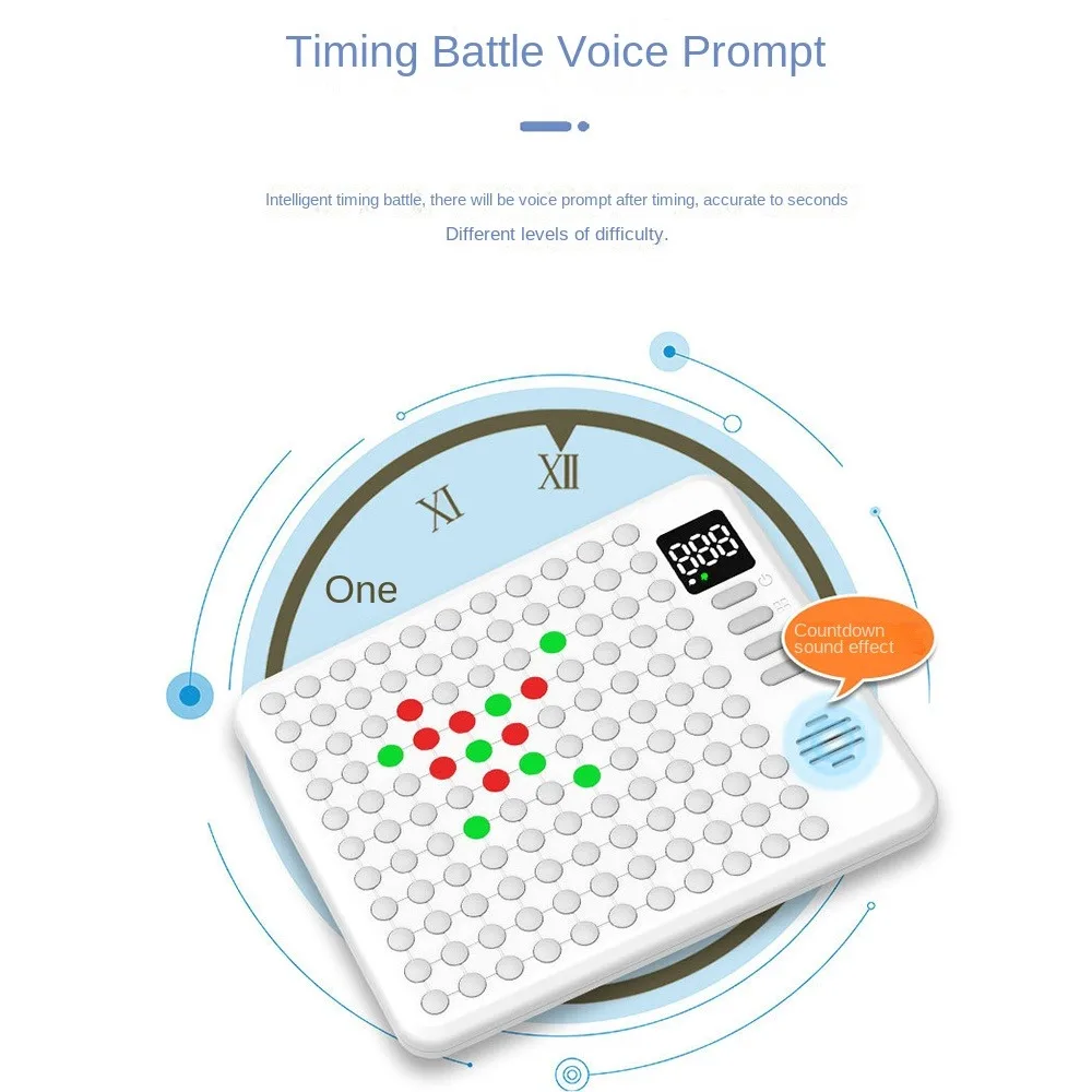 Voice Prompt 9 in 1 Smart Board Thinking Strategy Board Game Five Finger Electronic Chess Interactive AI Intelligent Chess Board