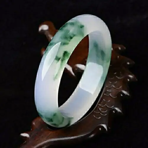 

Myanmar jadeite flower bracelet ice flower jade bracelet women's ice jade bracelet for girlfriend