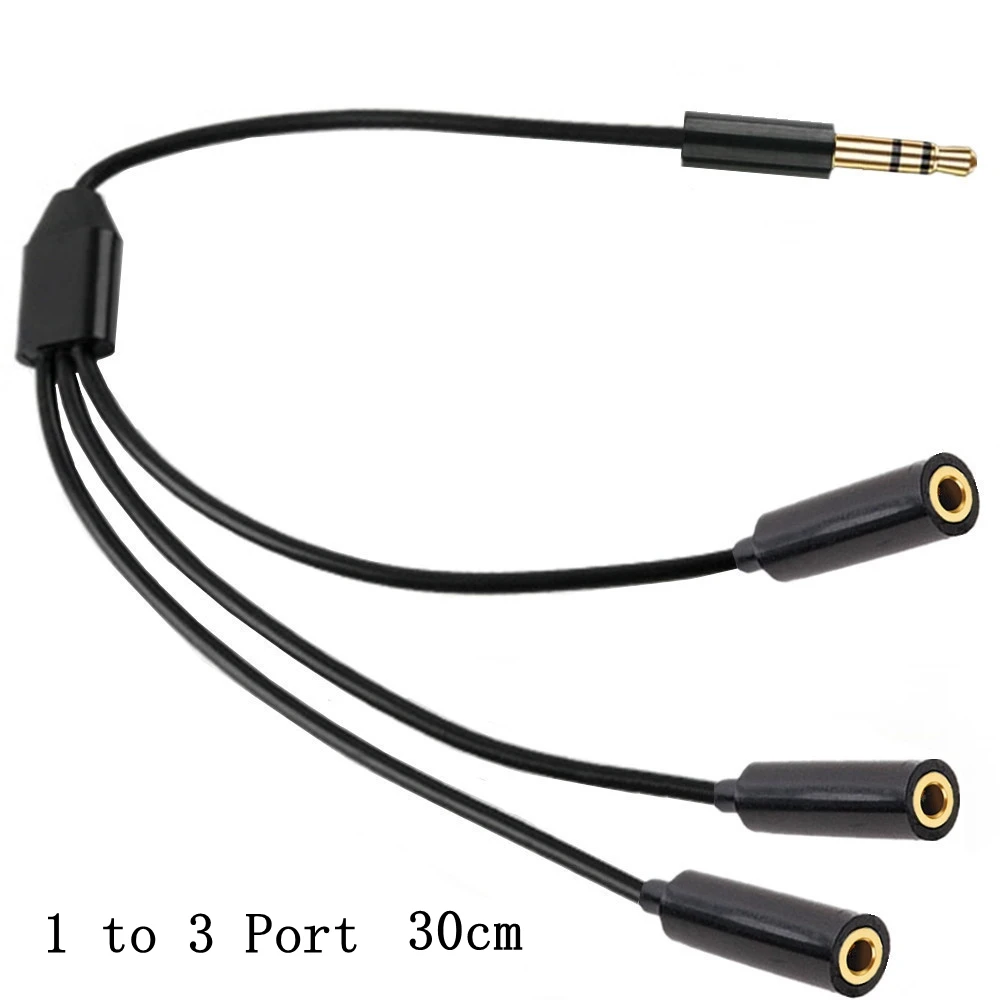 Audio Splitter 3.5 mm Cable 3.5mm 3 Female to Male Jack 1 to 2 3 4 5 Adapter Aux Cable for iPhone Samsung MP3 Player Headphone