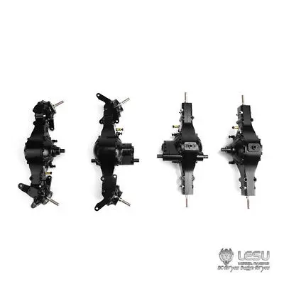 LESU RC Metal Front Rear Axles Differential Lock for 8*8 1/14 Scale Remote Control Tractor Truck Car Tamiyaya Model Toys TH02069