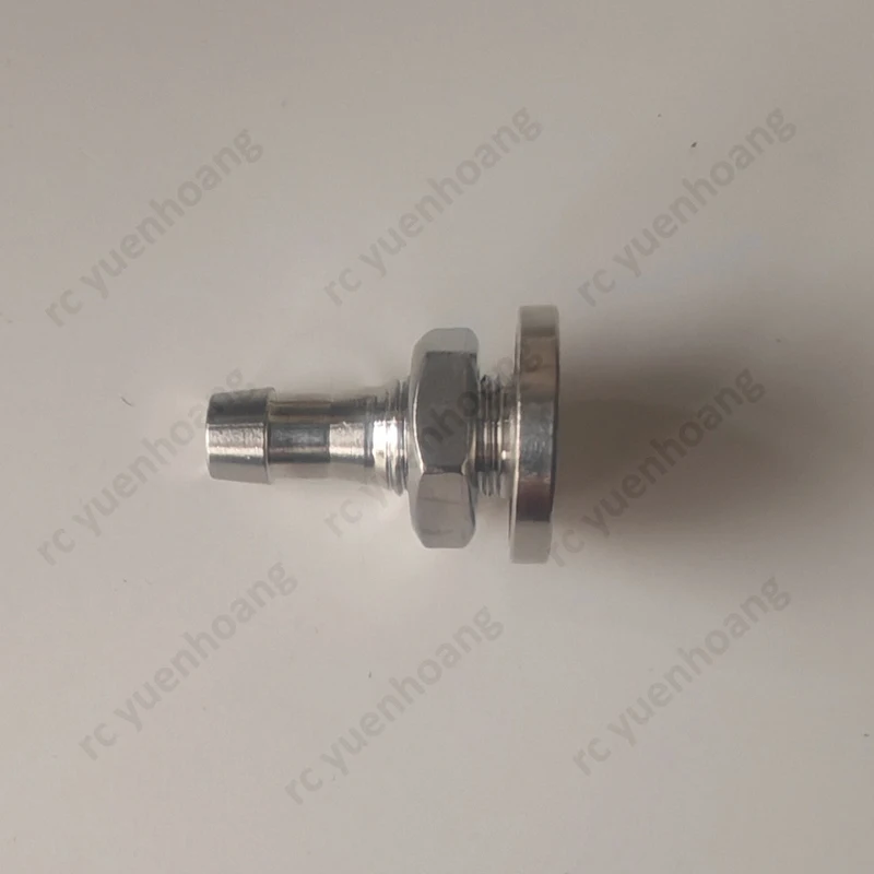 4PCS 304 Stainless Steel Hull Fittings M10x1 Threaded Nozzle Cooling Water Tray Inlet/Outlet Modified Accessories for RC Boat