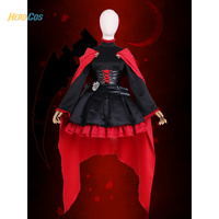 Ruby Rose RWBY Cosplay Costume Red Trailer Ruby Rose battle dress Anime Suits Party Role Play Outfits Halloween Uniform