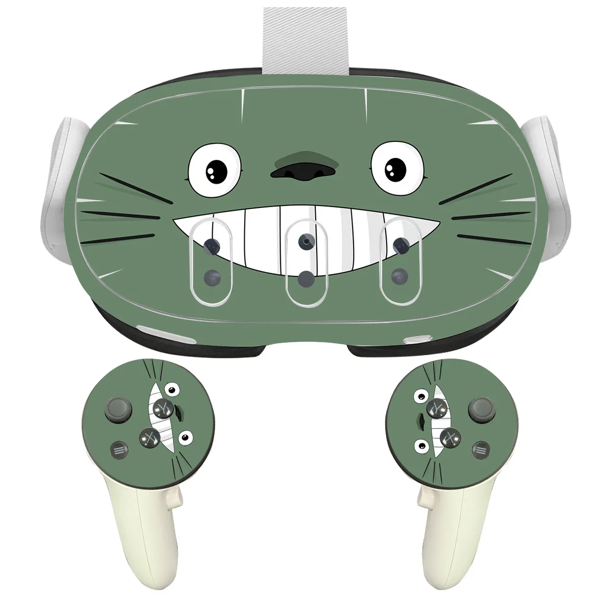 ملصق جلدي من الفينيل لوحدة تحكم سماعة الرأس VR ميتا كويست 3 غطاء لاصق من مادة PVC لملحقات كوة كويست 3