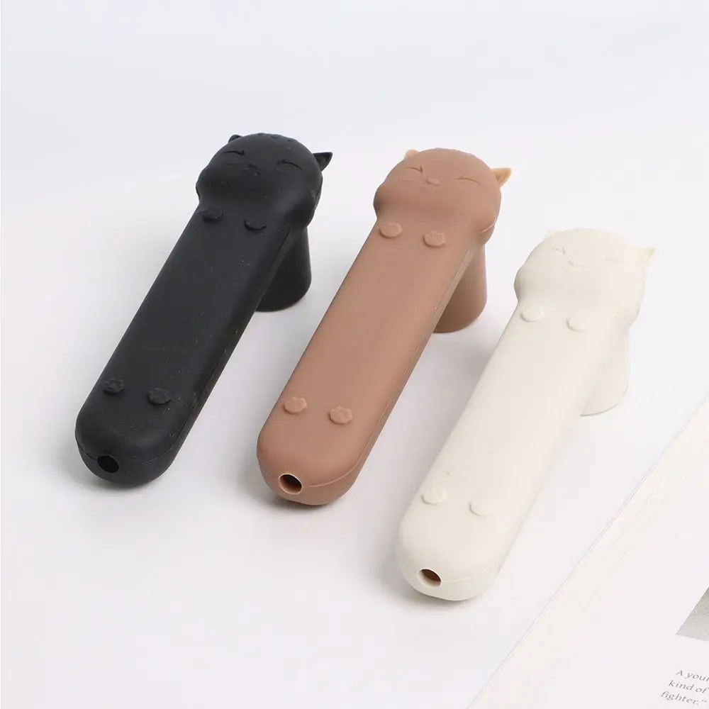 Silicone Door Knob Cover Anti-collision Cartoon Cat Door Handle Cover Cold-proof Anti-Slip Kids Safety Doorknob Protector