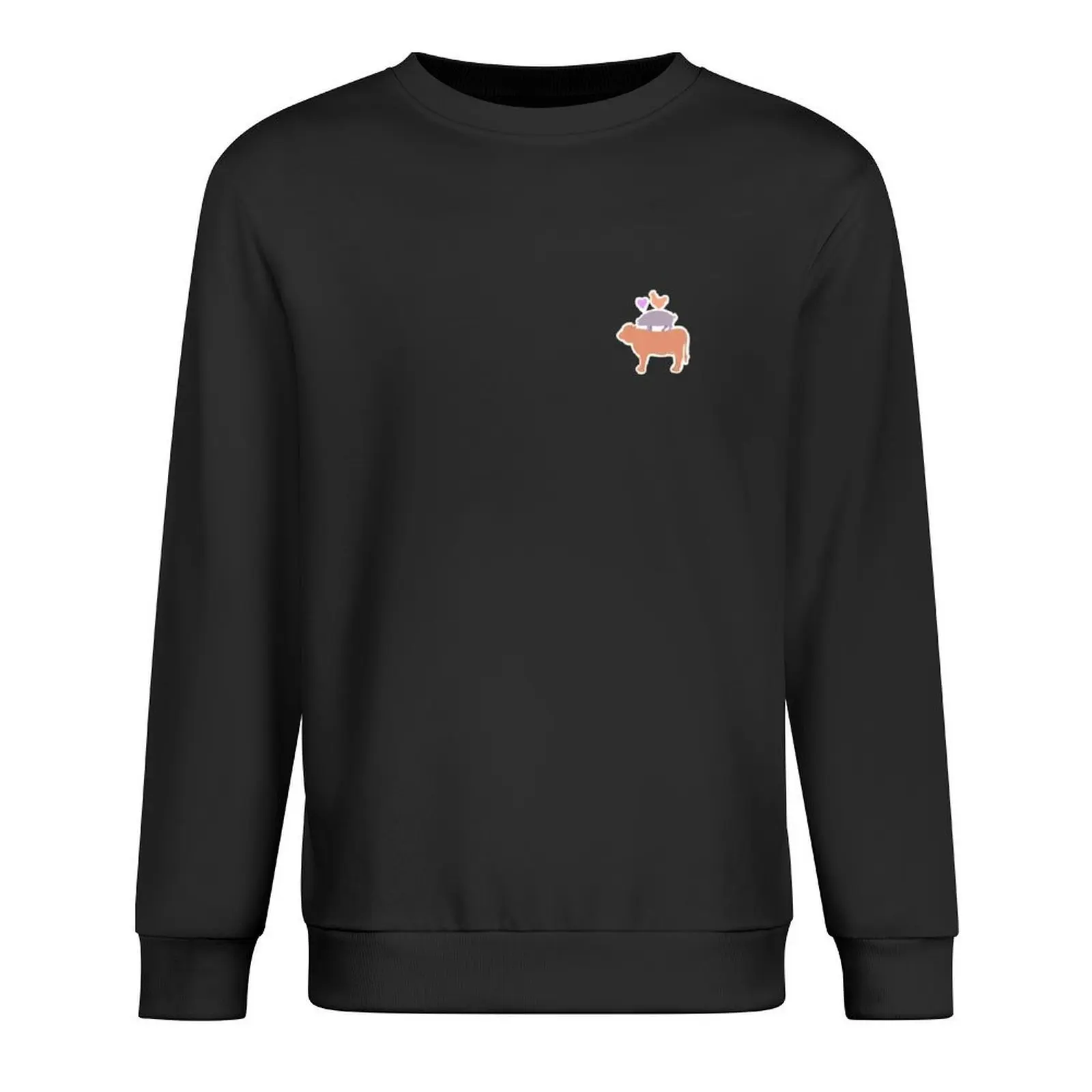 

Go vegan — loving farm animals Pullover anime clothing korean style clothes tracksuits autumn men's sweatshirts