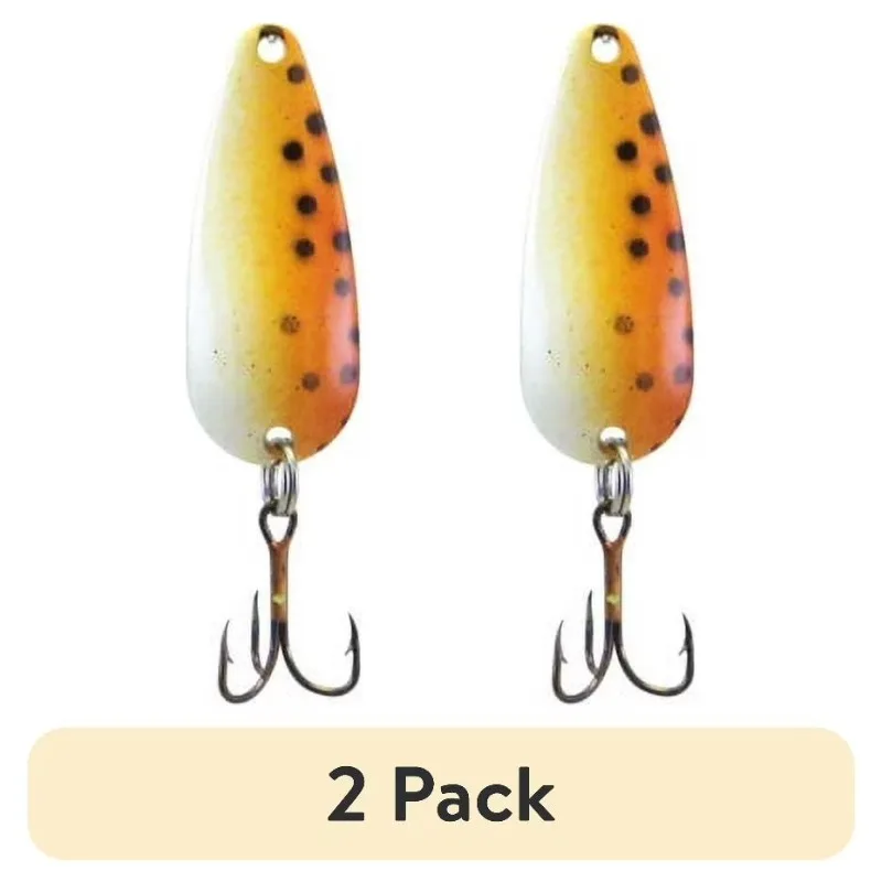 (2 pack) Spoons Brown Trout 1/4oz，A time-tested, proven fish catcher