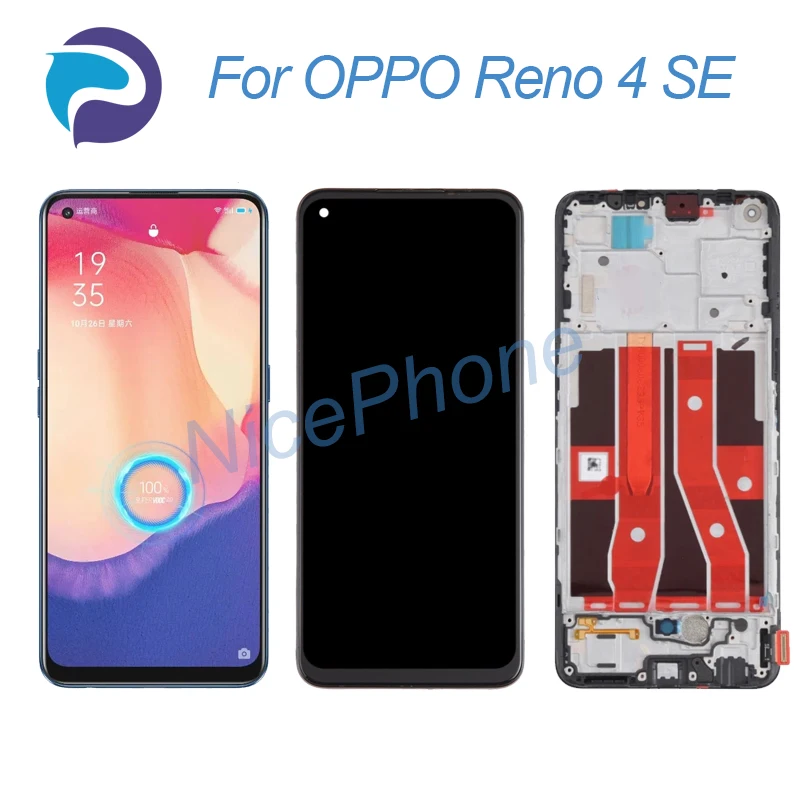 

ЖК-экран для OPPO Reno 4 SE + сенсорный дигитайзер дисплей 2400*1080 PEAT00, PEAM00,Reno 4SE ЖК-экран дисплей